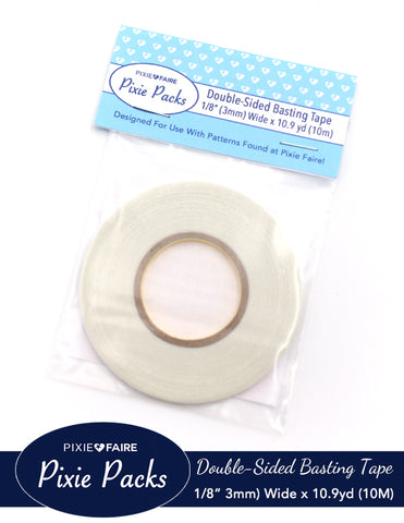 Pixie Faire Pixie Packs Pixie Packs 1/8" (3mm) Wide Double Sided Basting Tape 10m (10.9 yd) Roll Pixie Faire