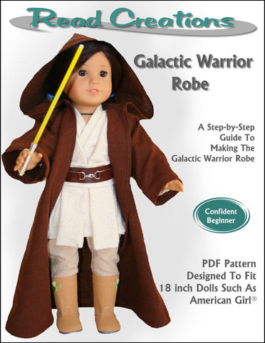Read Creations 18 Inch Modern Galactic Warrior Robe 18" Doll Clothes Pixie Faire