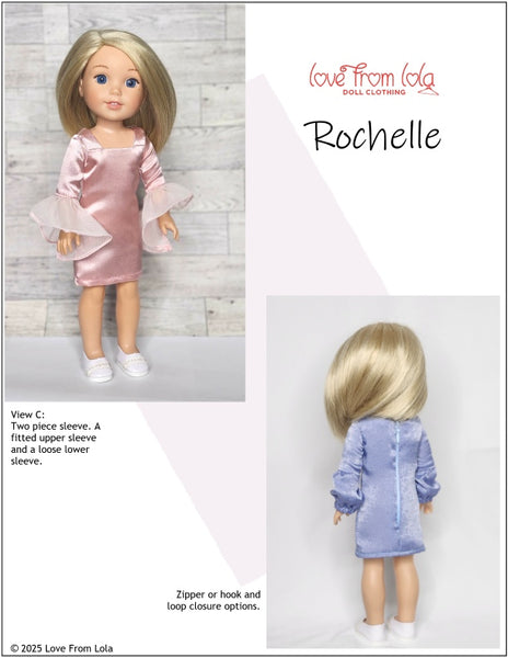 Love From Lola Rochelle Doll Clothes Pattern inch