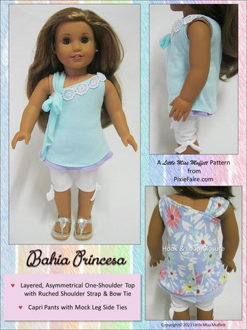 Little Miss Muffett 18 Inch Modern Bahia Princesa 18" Doll Clothes Pattern Pixie Faire