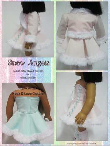 Little Miss Muffett 18 Inch Modern Snow Angels 18" Doll Clothes Pattern Pixie Faire