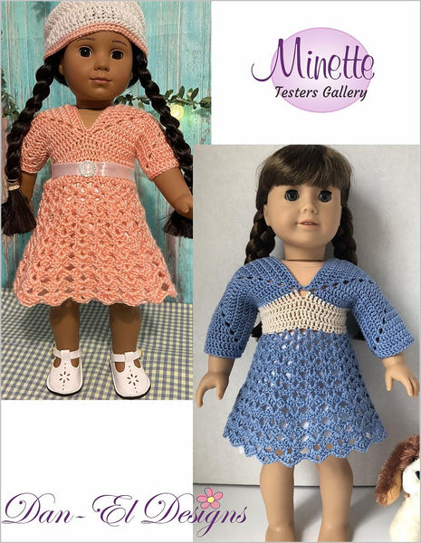 crochet doll dress pattern Easy Crocheted American Girl full skirt My sister got me some