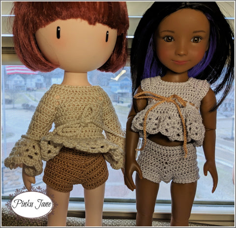 Pinku Jane Gorjuss Basic Crochet Panties Crochet Pattern For 12-12.5" Gorjuss and Siblies Dolls Pixie Faire