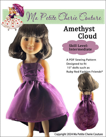 Mon Petite Cherie Couture Ruby Red Fashion Friends Amethyst Cloud Doll Clothes Pattern For 15" Ruby Red Fashion FriendsĀ® Pixie Faire