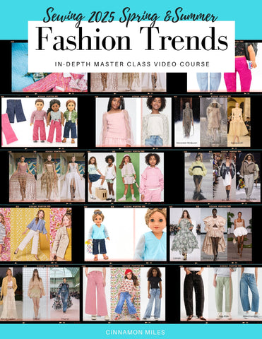 SWC Classes Sewing 2025 Spring and Summer Fashion Trends Master Class Video Course Pixie Faire