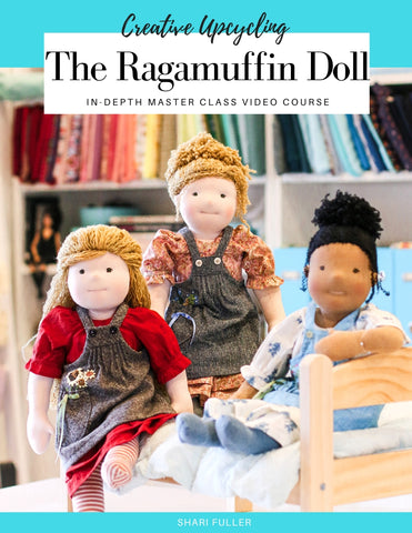 SWC Classes Creative Upcycling The Ragamuffin Doll  Master Class Video Course Pixie Faire