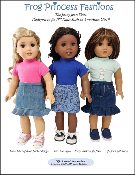 Frog Princess Fashions Jazzy Jean Skirt 18