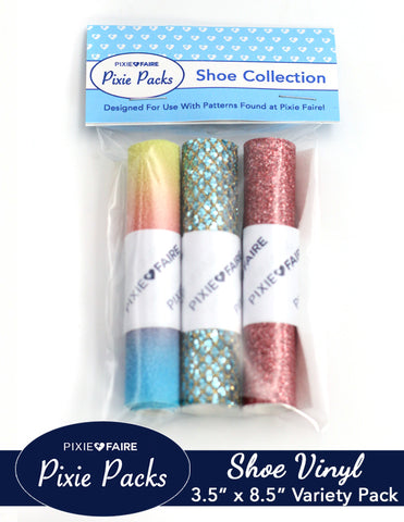 Pixie Faire Pixie Packs Pixie Packs Shoe Vinyl - Pink, Blue Sparkle Pixie Faire