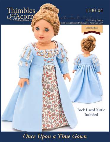 Thimbles and Acorns 18 Inch Historical Once Upon A Time Gown 18" Doll Clothes Pixie Faire