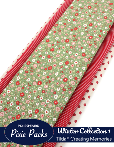 Pixie Faire Pixie Packs Pixie Packs Tilda Fabrics Creating Memories Winter Collection 1 Pixie Faire