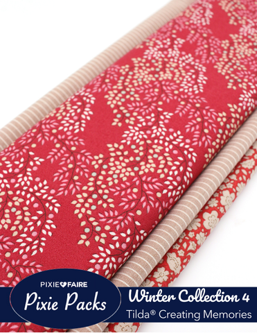 Pixie Faire Pixie Packs Pixie Packs Tilda Fabrics Creating Memories Winter Collection 4 Pixie Faire