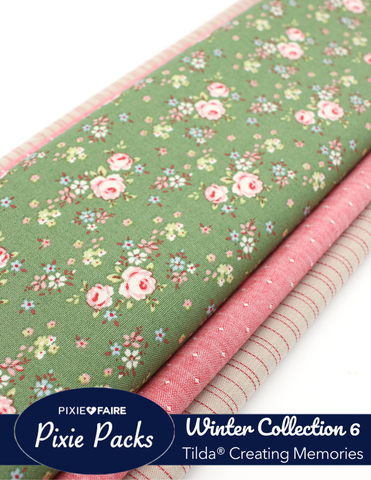 Pixie Faire Pixie Packs Pixie Packs Tilda Fabrics Creating Memories Winter Collection 6 Pixie Faire
