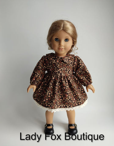 Lady Fox Boutique 18 Inch Modern Cozy Autumn Dress 18 Inch Doll Clothes Pattern Pixie Faire