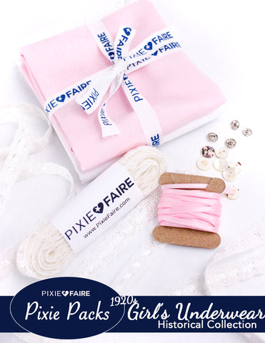Pixie Faire Pixie Packs Pixie Packs 1920s Girl's Combination Underwear Historical Collection Pixie Faire