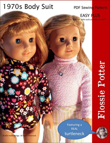 Flossie Potter 18 Inch Historical 1970s Body Suit 18" Doll Clothes Pixie Faire