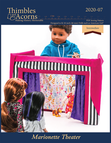 Thimbles and Acorns 18 Inch Modern Marionette Theater Pattern For 18" Dolls Pixie Faire