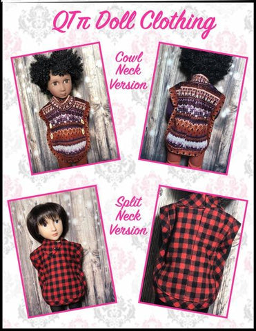 QTπ Doll Clothing A Girl For All Time Poncho Pattern For A Girl For All Time Dolls Pixie Faire