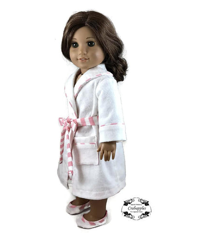 Crabapples 18 Inch Modern Pajama Party Bathrobes 18" Doll Clothes Pattern Pixie Faire