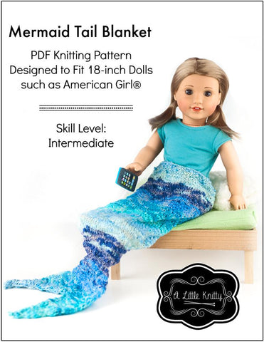 A Little Knitty Knitting Mermaid Tail Blanket Knitting Pattern Pixie Faire
