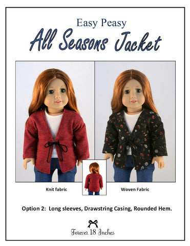 Forever 18 Inches 18 Inch Modern Easy Peasy All Season Jacket 18" Doll Clothes Pixie Faire