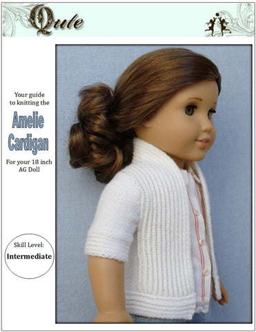 Qute Knitting Amelie Cardigan Knitting Pattern Pixie Faire