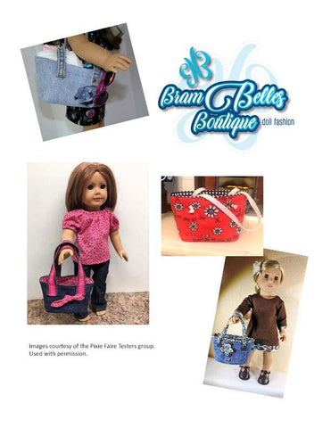 Brambelles boutique 18 Inch Modern Celeste Tote Bag 18" Doll Accessories Pixie Faire