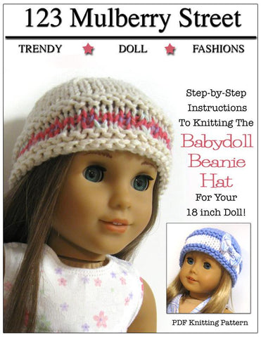 123 Mulberry Street Knitting Babydoll Beanie Knitting Pattern Pixie Faire