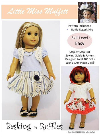 Little Miss Muffett 18 Inch Modern Basking in Ruffles 18" Doll Clothes Pixie Faire