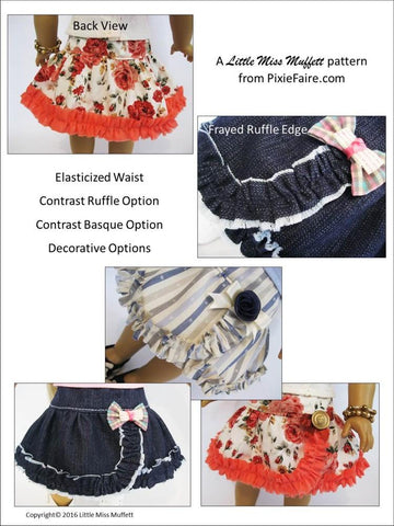 Little Miss Muffett 18 Inch Modern Basking in Ruffles 18" Doll Clothes Pixie Faire