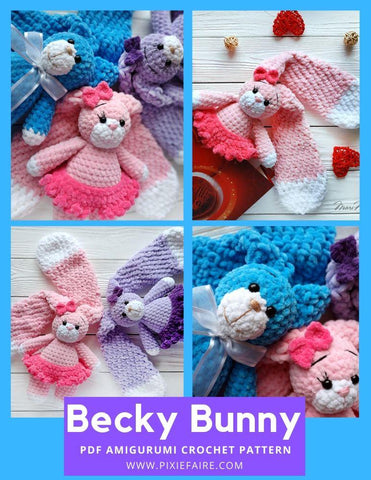Plushico Amigurumi Becky Bunny Amigurumi Crochet Pattern Pixie Faire