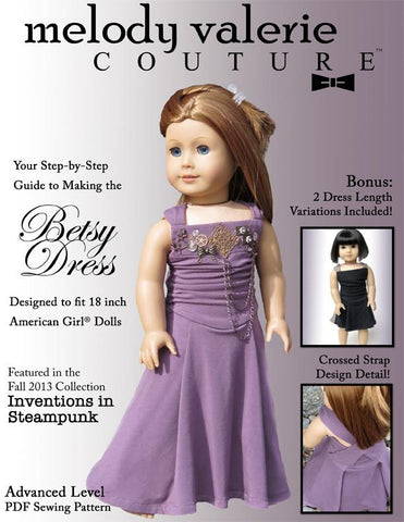 Melody Valerie Couture 18 Inch Modern Betsy Dress 18" Doll Clothes Pixie Faire