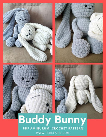 Plushico Amigurumi Buddy Bunny Amigurumi Crochet Pattern Pixie Faire