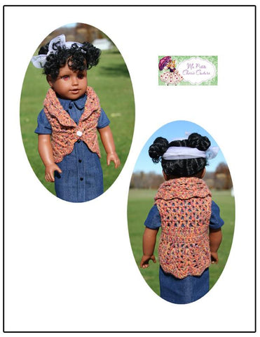 Mon Petite Cherie Couture Crochet Cir-Collar Vest Crochet Pattern Pixie Faire