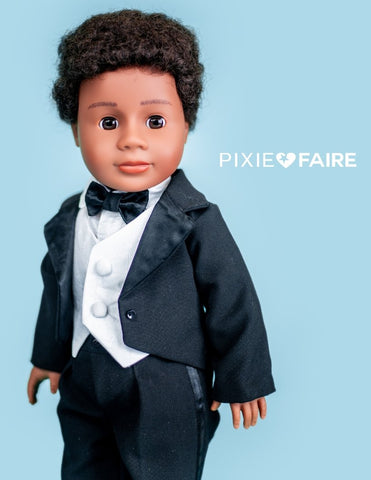 Carpatina Dolls 18 Inch Boy Doll Tailcoat and Vest Multi-sized Pattern for Regular and Slim 18" Boy Dolls Pixie Faire