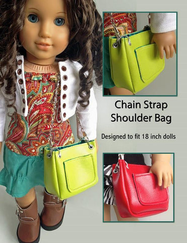 Miche Designs 18 Inch Modern Chain Strap Shoulder Bag 18" Doll Accessories Pixie Faire