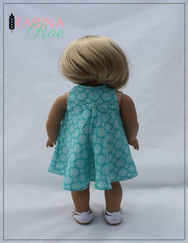 Farina Rae 18 Inch Modern Christy Dress 18" Doll Clothes Pattern Pixie Faire