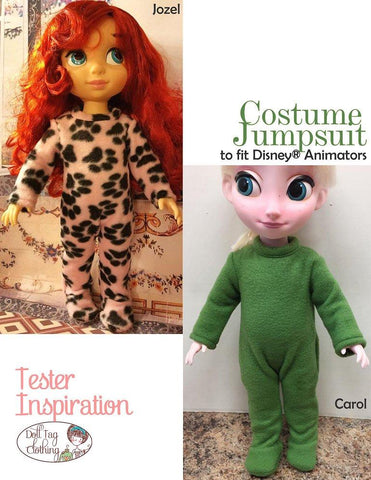 Doll Tag Clothing Disney Doll Costume Jumpsuit Pattern for Disney Animators' Dolls Pixie Faire