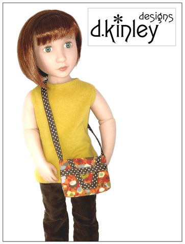 Dkinley Designs 18 Inch Modern Art Deco Bags Accessory Pattern for 14-18" Dolls Pixie Faire