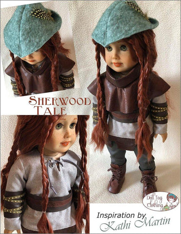 Doll Tag Clothing 18 Inch Modern Sherwood Tale 18" Doll Clothes Pattern Pixie Faire