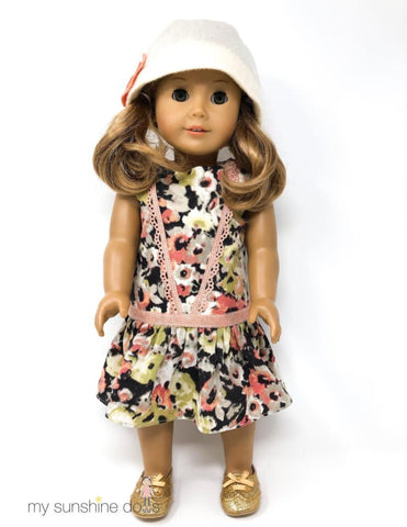 My Sunshine Dolls Cloth doll Daisy Flapper Doll 23" Cloth Doll Pattern Pixie Faire