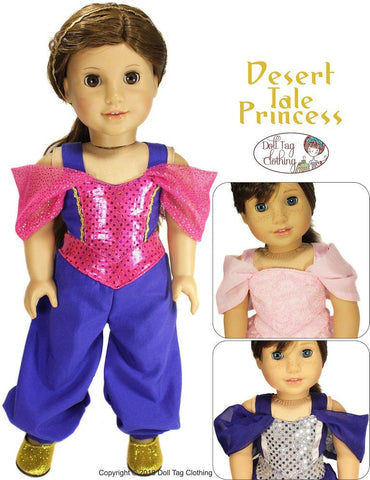 Doll Tag Clothing 18 Inch Modern Desert Tale Princess 18" Doll Clothes Pattern Pixie Faire