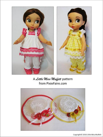 Little Miss Muffett Disney Animator Easter Parade Pattern for Disney Animator Dolls Pixie Faire