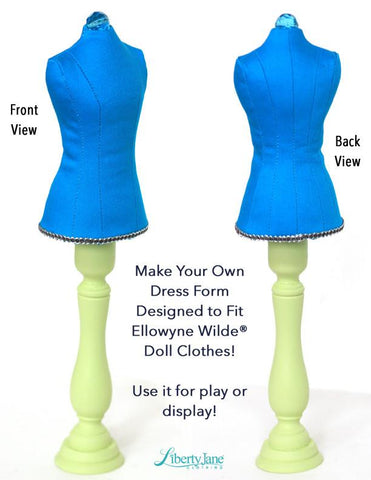 Liberty Jane Ellowyne Dress Form Pattern for Ellowyne Wilde® Dolls Pixie Faire