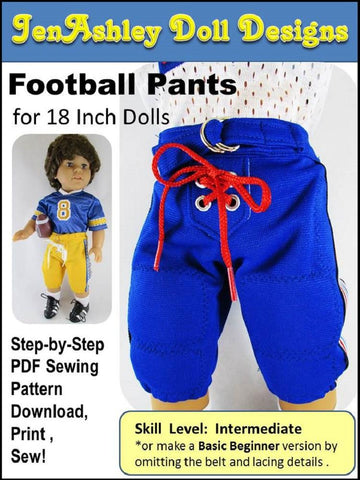 Jen Ashley Doll Designs 18 Inch Modern Football Pants 18" Doll Clothes Pixie Faire