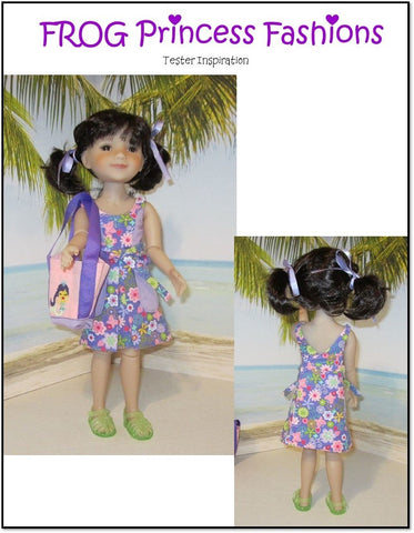 Frog Princess Fashions Ruby Red Fashion Friends Key West Wrap Dress, Top, Skirt, and Bag Doll Clothes Pattern for Ruby Red Fashion Friends® Pixie Faire