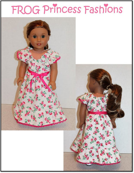 Frog Princess Fashions Sweet Tea Dress Doll Clothes Pattern 18