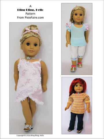 Bling Bling Hello Tutorials & Crafts Fire & Ice Doll Jewelry Pattern Pixie Faire