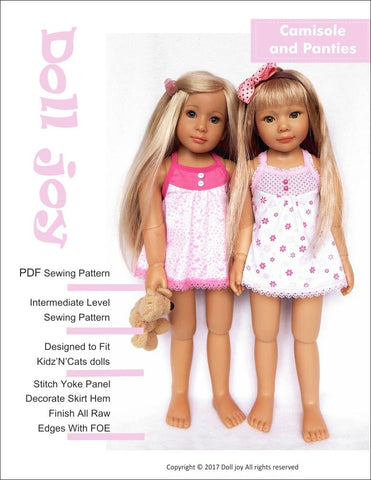 Doll Joy Kidz n Cats Camisole and Panties Pattern for Kidz N Cats Dolls Pixie Faire