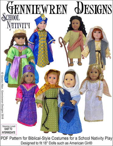 Genniewren 18 Inch Modern School Nativity 18" Doll Clothes Pixie Faire