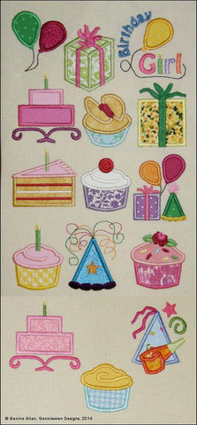 Genniewren Machine Embroidery Design Mini Applique Cupcakes & Birthdays Machine Embroidery Designs Pixie Faire